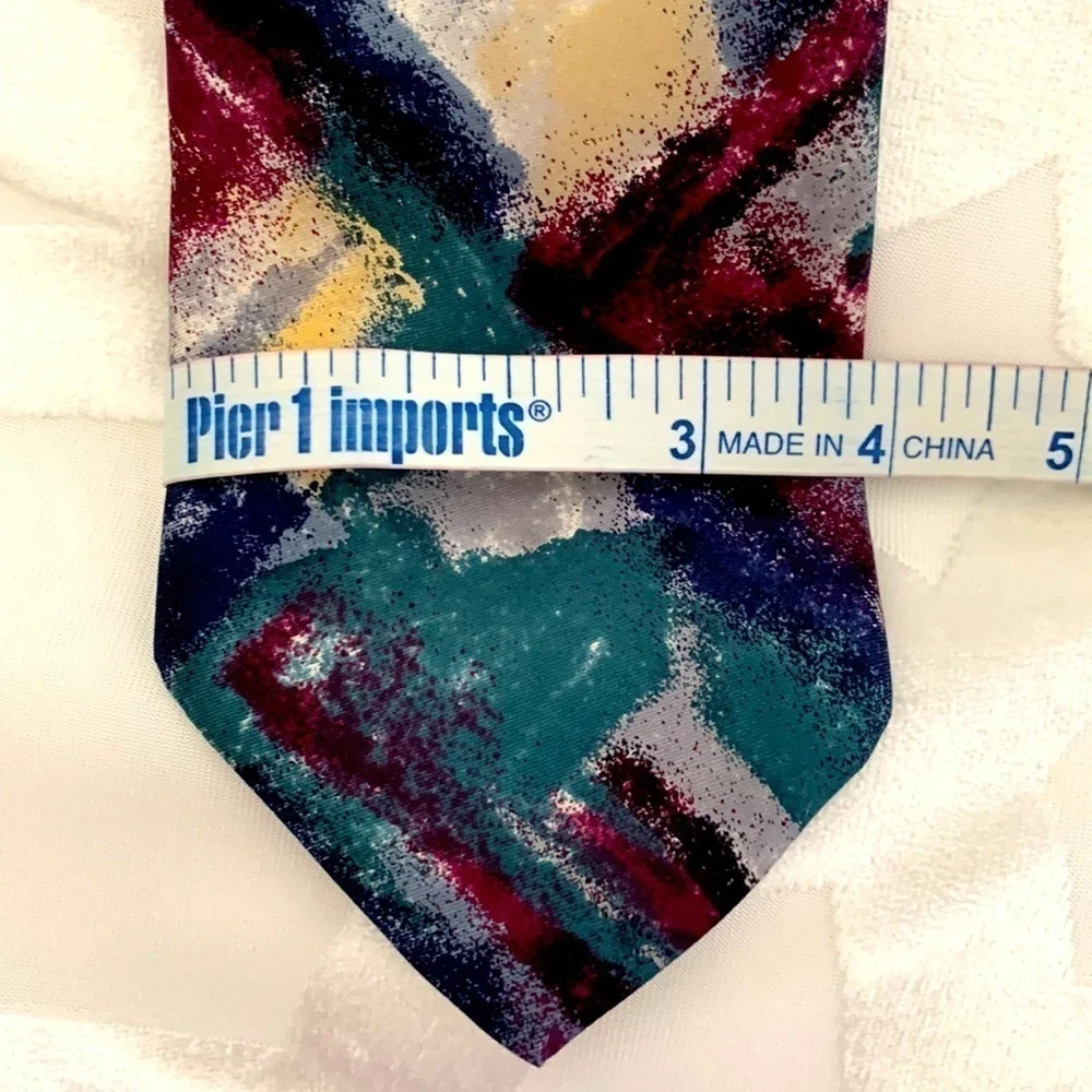80’s Vintage Enrico Multi-Colored Men’s Tie. 100% Imported Silk